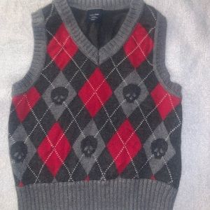 Baby Gap skulls sweater vest